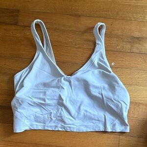 Lululemon Athletica White Crop Top